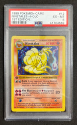 Pokemon Ninetales Shadowless 1st Edition Holo 1999 Base Set 12/102 PSA 6 Pokemon Card