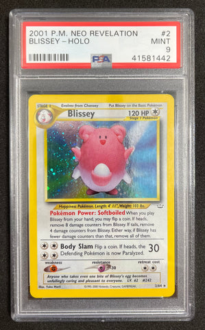 Pokemon Blissey Holo 2001 Neo Revelation 2/64 PSA 10 Pokemon Card
