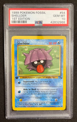 Pokemon Shellder 1st Edition 1999 Fossil 54/62 PSA 10 Pokemon Card