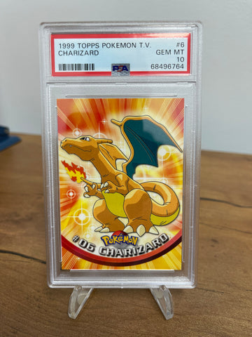 Pokemon Charizard Topps Pokemon TV 6 PSA 10 🔥LOW POP🔥