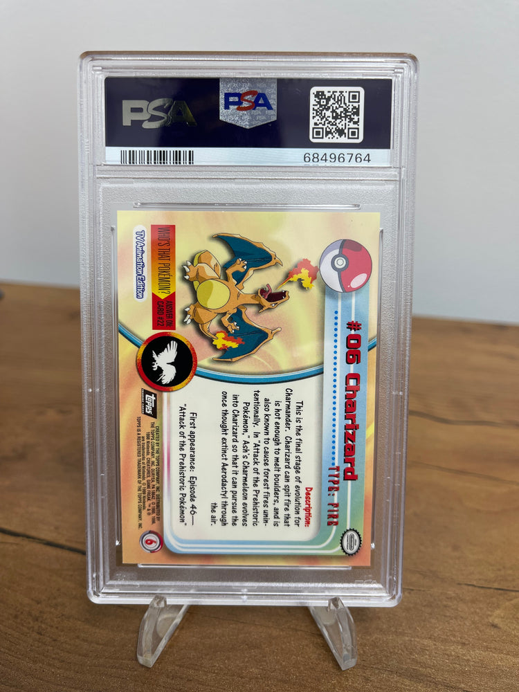 Pokemon Charizard Topps Pokemon TV 6 PSA 10 🔥LOW POP🔥