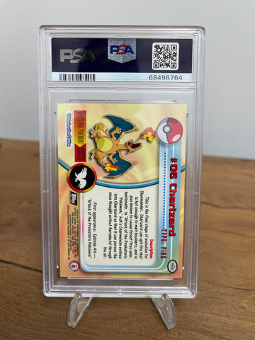 Pokemon Charizard Topps Pokemon TV 6 PSA 10 🔥LOW POP🔥