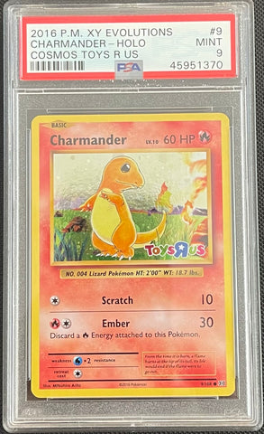 Pokemon Charmander Toys R Us Exclusive Promo 2016 XY Evolutions 9/108 PSA 9