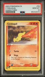 PSA 10 - 2003 EX Sandstorm Cyndaquil 59/100 Pokemon Card