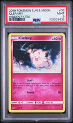 PSA 9 - 2019 Sun & Moon Hidden Fates Clefairy 38/68 Pokemon Card