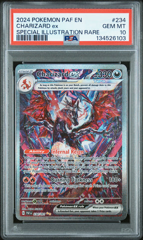 Pokemon Charizard ex Special Illustration Rare Paldean Fates 234/091 PSA 10