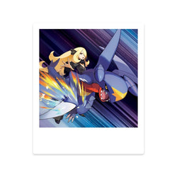 Cynthia's Garchomp ex Premium Collection Acrylic Standees and Photo Sticker