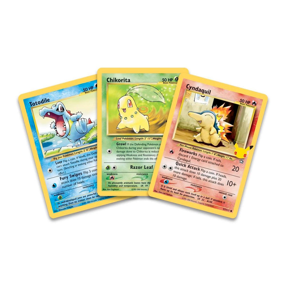 Celebrations: 25th Anniversary - Special First Partner Pack - Johto Region Starters