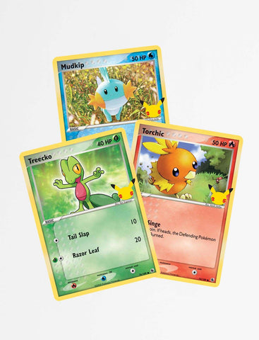 Celebrations: 25th Anniversary - Special First Partner Pack - Hoenn Region Starters