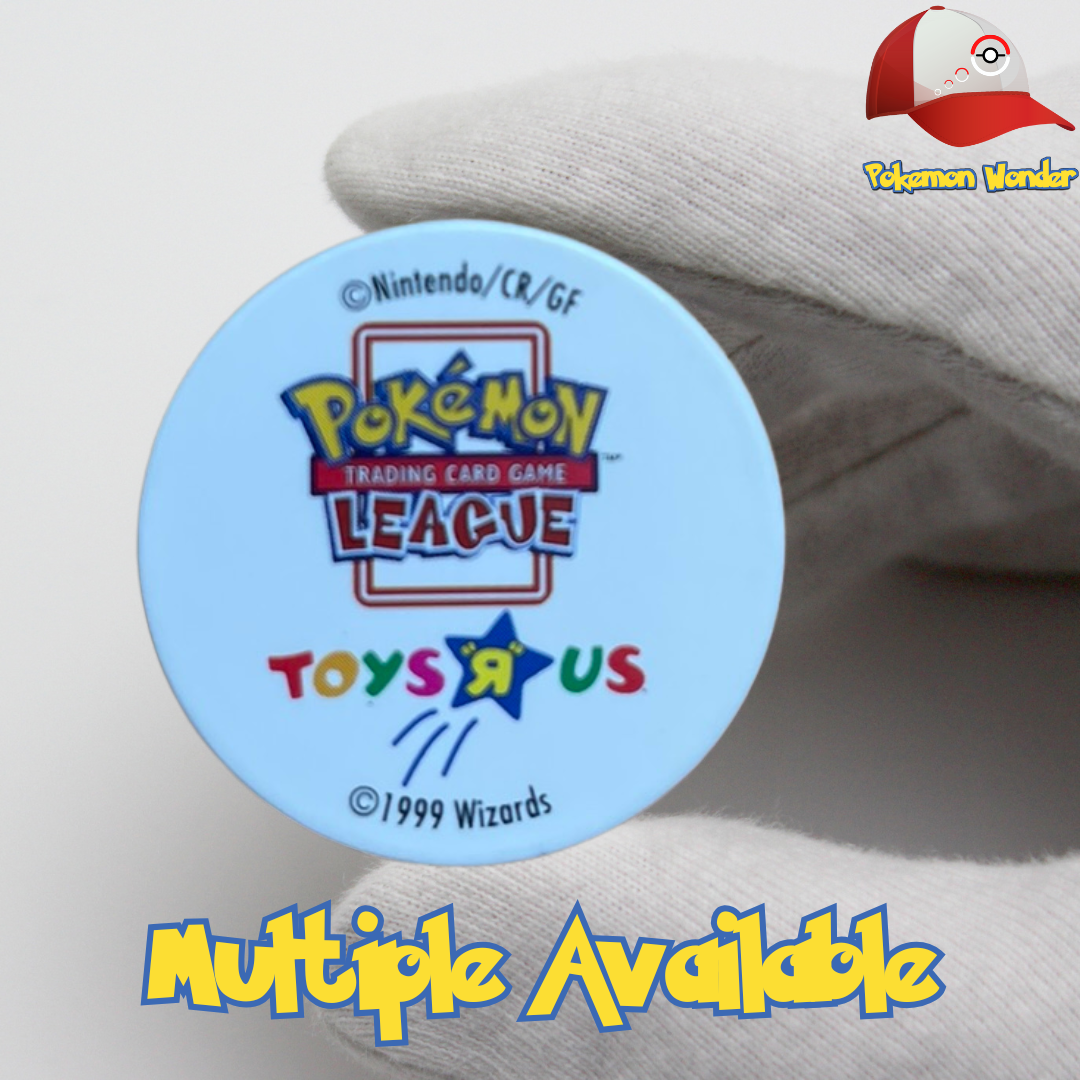 pokemon cards in toys r us 1999 Toys R Us Pokemon League Pikachu Promo Vintage Coin