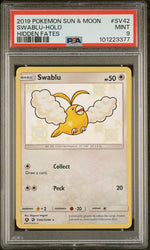 PSA 9 - 2019 Sun & Moon Hidden Fates Shiny Vault Swablu SV42/SV94 Pokemon Card