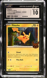 CGC 10 - 2024 Trick or Trade Pikachu 018/091 COSMOS PIKACHU HALLOWEEN STAMPED
