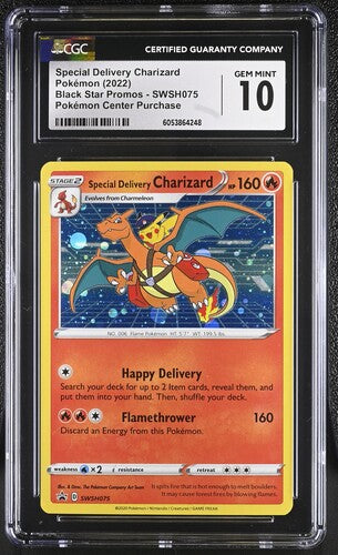 CGC 10 - 2022 SW&SH Black Star Promo Special Delivery Charizard SWSH075