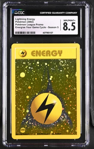 CGC 8.5 - 2002 League Promo Lightning Energy - Energize Your Game Cycle - Season 5