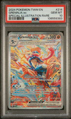 Pokemon Greninja ex Special Illustration Rare 214/167 PSA 10