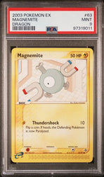 PSA 9 - 2003 EX Dragon Magnemite Pokemon 63/97 Card