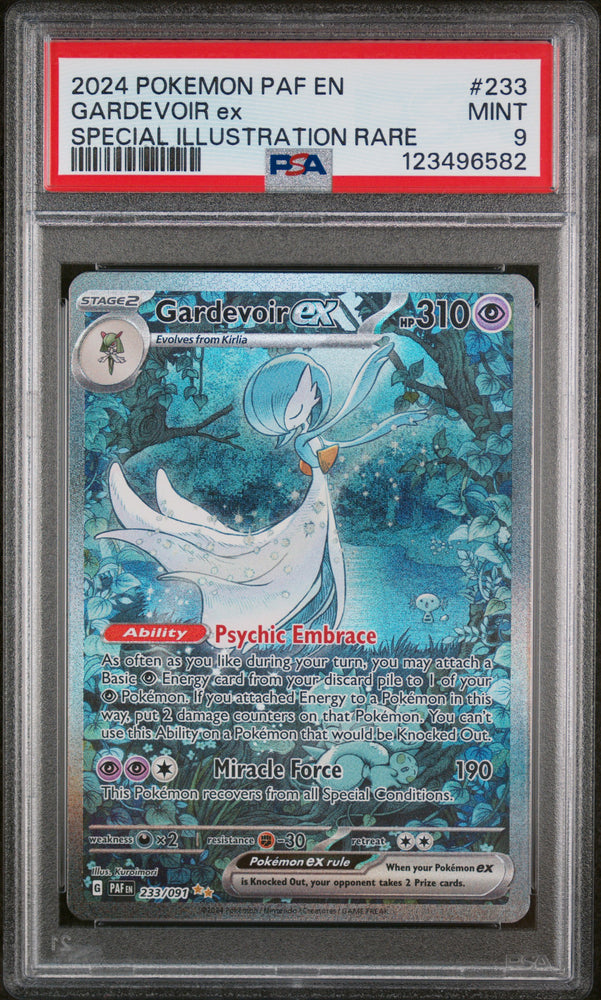 Pokemon Gardevoir EX Special Illustration Rare Paldean Fates 233/091 PSA 9