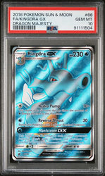 PSA 10 - 2018 Pokemon Sun & Moon Dragon Majesty 66/70 Full Art Kingdra GX