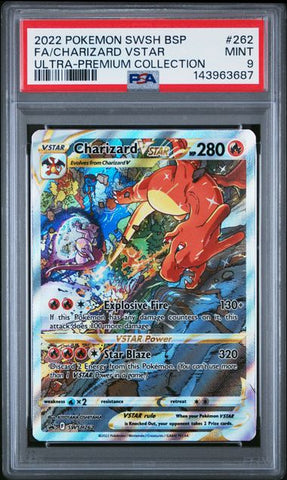 Pokemon Charizard Vstar Ultra Premium Swsh Black Star Promo 262 PSA 9