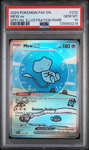 Pokemon Mew ex Special Illustration Rare Paldean Fates 232/091 PSA 10