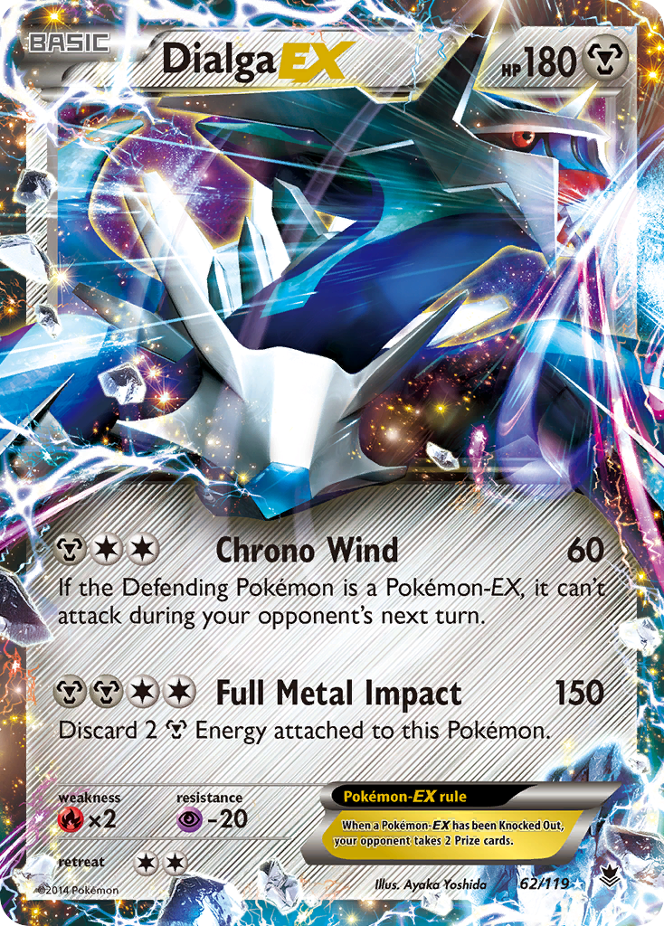pokemon dialga card value EX (62/119) [XY: Phantom Forces] Weakness / Resistance / Card | Set | Rating:Caitlin (Secret) | Chilling Reign | 10 Light Vaporeon 52/105 Price accessory:Acrylic Case