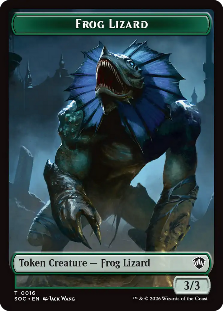 Food // Frog Lizard Double-Sided Token [Secrets of Strixhaven Commander Tokens]