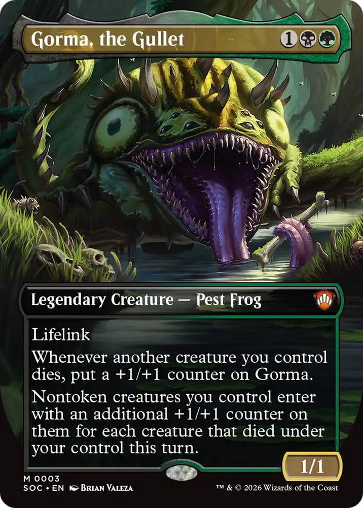 Gorma, the Gullet (Borderless) [Secrets of Strixhaven Commander]
