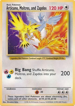 Articuno, Moltres, and Zapdos (Jumbo Card) [Miscellaneous Cards]