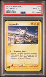 Pokemon Magnemite 🔥POP 14🔥 2003 EX Dragon 62/97 PSA Gem Mint 10