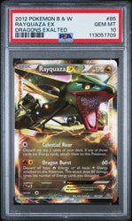 PSA 10 - 2012 Pokemon Black & White Dragons Exalted Rayquaza EX 85/124