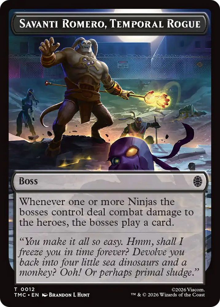 Savanti Romero, Temporal Rogue [Teenage Mutant Ninja Turtles Commander Tokens]