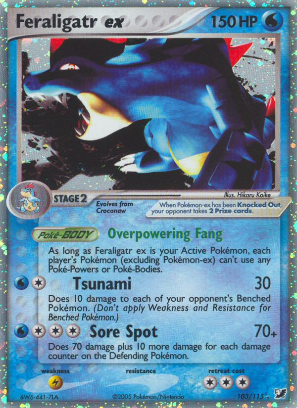pokemon card feraligatr Mega Feraligatr ex