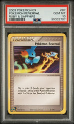 PSA 10 - 2003 EX Ruby & Sapphire Base Set Pokemon Reversal 87/109 Pokemon Card