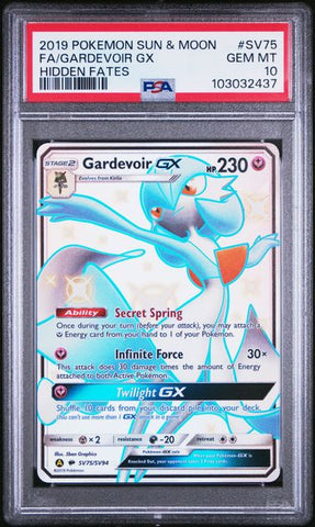 PSA 10 - 2019 Sun & Moon Hidden Fates Gardevoir GX SV75/SV94 Full Art Shiny