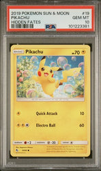 PSA 10 - 2019 Sun & Moon Hidden Fates 19/68 Pikachu Pokemon Card