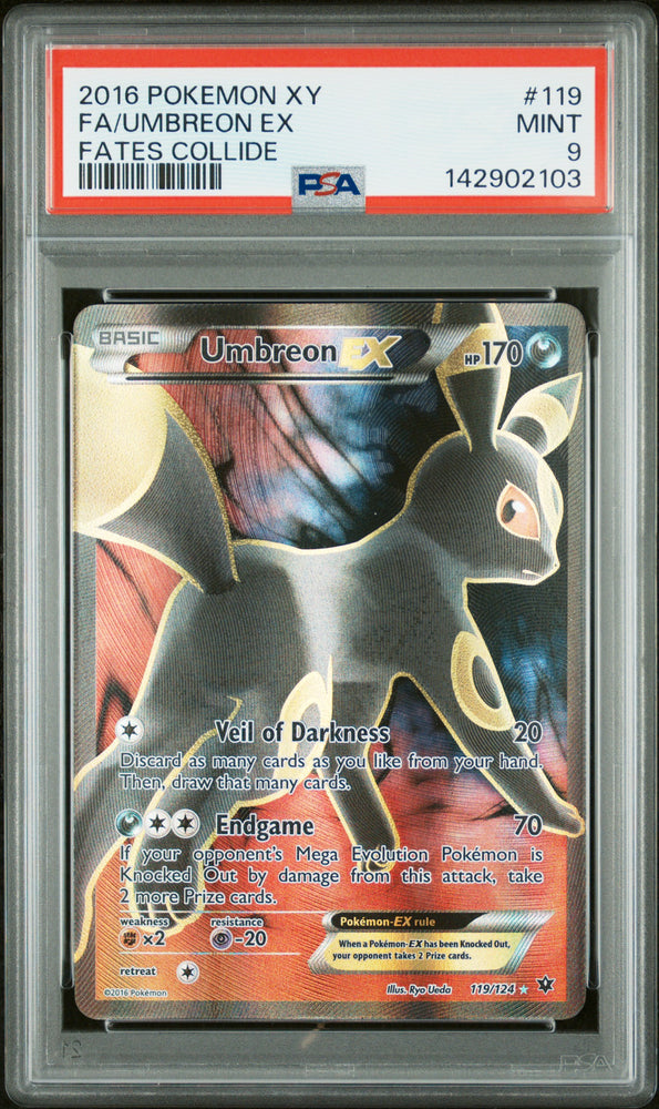 Pokemon Umbreon EX Full Art Fates Collide 119/124 PSA 10