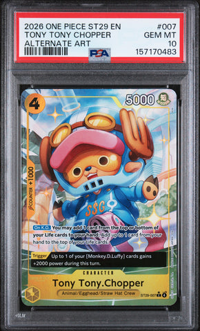One Piece Tony Tony Chopper Alternate Art 007 PSA 10
