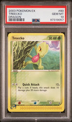 PSA 10 - 2003 Pokemon ex Dragon 80/97 Treecko - POP 13