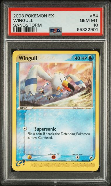 wingull pokemon card PSA 10