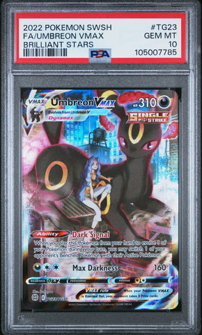 Pokemon Umbreon VMax Brilliant Stars TG23/TG30 PSA 10
