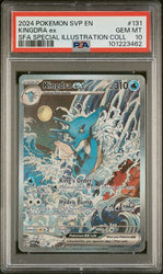 PSA 10 - 2024 Black Star Promo Kingdra ex SVP131 Full Art SIR Pokemon Card