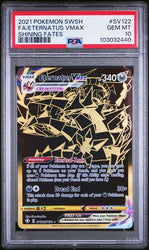 PSA 10 - 2021 Sword & Shield Shining Fates Eternatus VMAX SV122/SV122 Gold Card