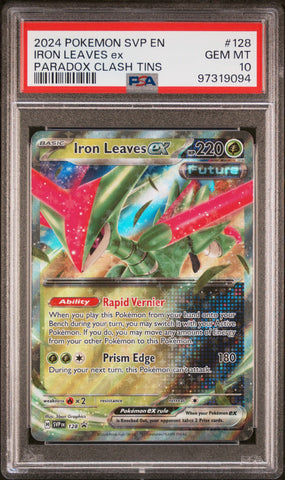 Pokemon Iron Leaves ex🔥POP 31🔥Black Star Promo SVP128 PSA Gem Mint 10