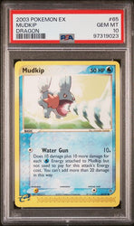 PSA 10 - 2003 EX Dragon Mudkip 65/97 Pokemon Card