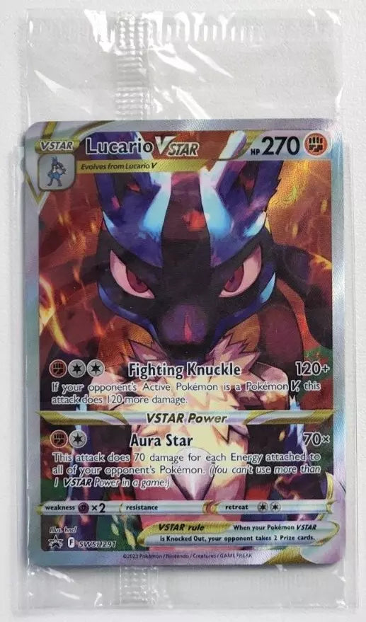 Lucario VSTAR 291 SW&SH Crown Zenith ETB Promo SWSH291 SEALED