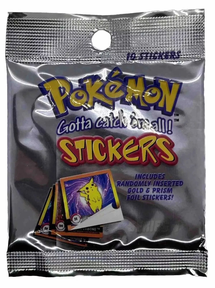 1999 Pokemon Artbox Stickers Series 1 Sealed Booster Packs