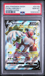 PSA 10 - 2021 Sword & Shield Shining Fates Rillaboom V SV105/SV122 Full Art