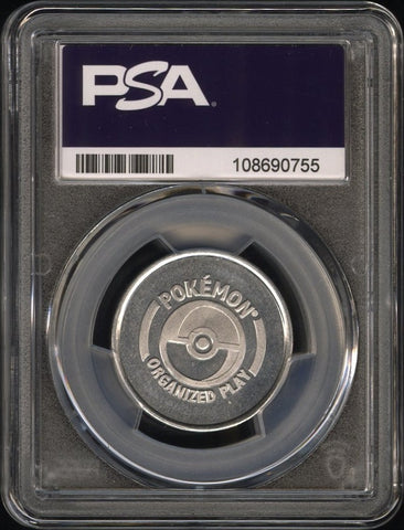 2005 Rayquaza Pokemon Organized Play Rewards Metal Coin 🔥POP 2🔥 PSA 10