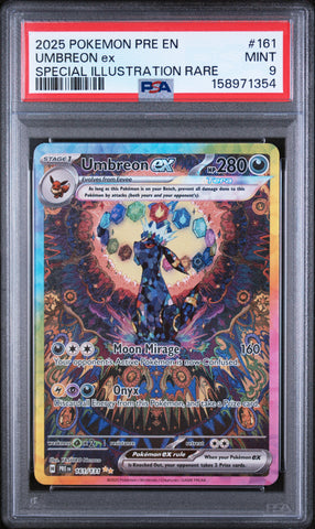 Pokemon Umbreon EX Special Illustration Rare Prismatic Evolutions 161/131 PSA 9