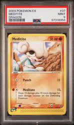 PSA 9 - 2003 EX Dragon Meditite 37/97 Pokemon Card